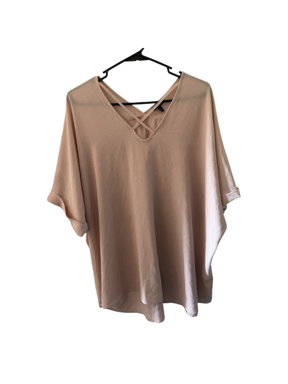 Women's Sami & Jo PLUS Beige Tunic Top 2X